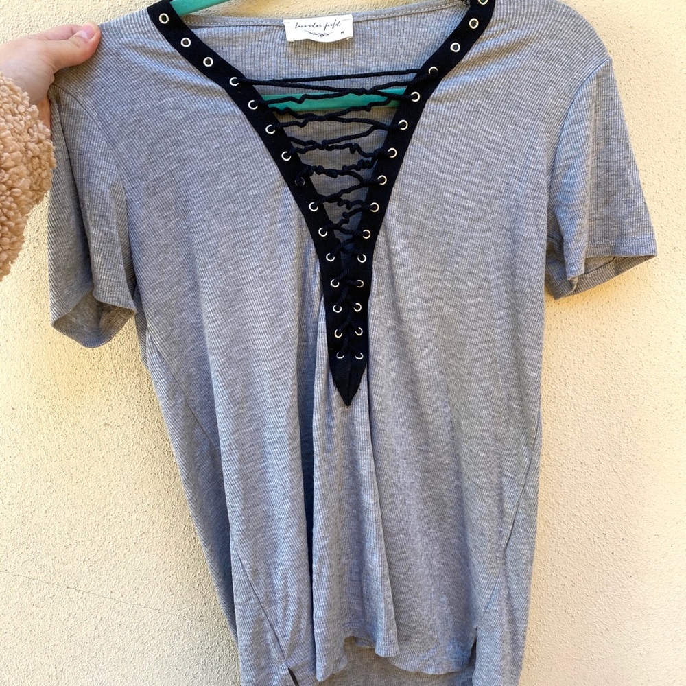 Cute grey top